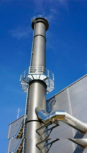 Edelstahlschornstein Industrie